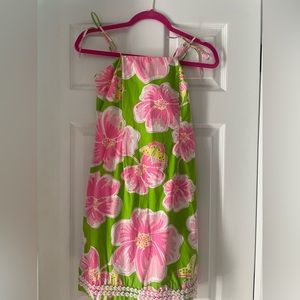 Lilly Pulitzer Pink and Green Floral Dress